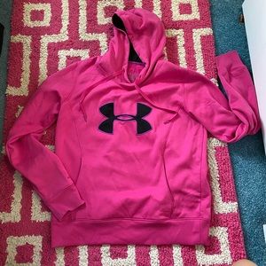 UNDER ARMOUR pink fleece lined hoodie RARELY USED